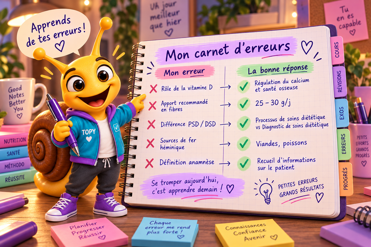 Topy et son carnet d'erreur
