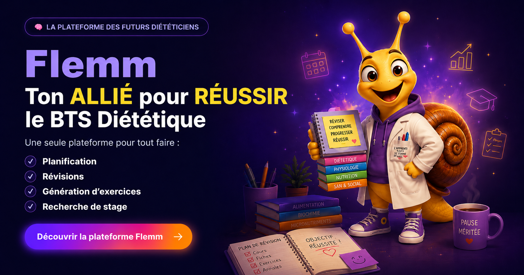 Découvre la plateforme Flemm et révise ton BTS Diététique